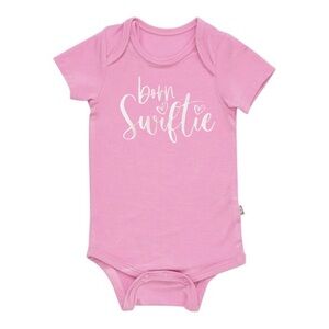 Born Swiftie Light Pink Short Sleeve Taylor Swift Baby Onesie